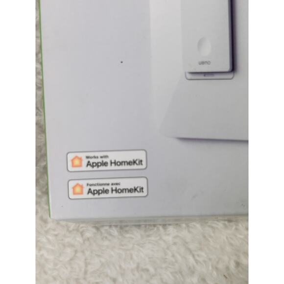WEMO Wi-Fi Smart Light Switch Apple Home Kit White New Opened Box - Picture 3 of 7